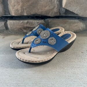 solesenseability || yona denim beaded sandals